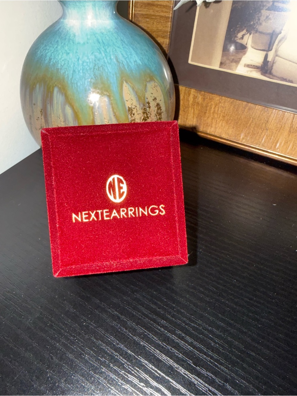 Nextearrings Pear Cut Aquamarine Crystal Drop Earrings w/ Box - Picture 8 of 8